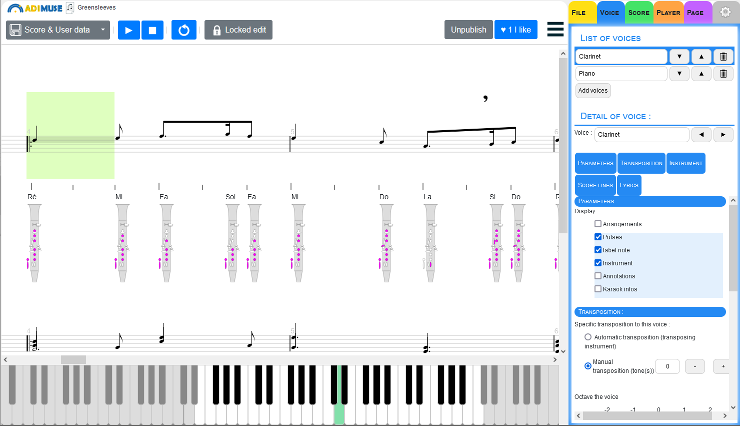 Adimuse : Learning music with the right tools